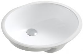 Ceramic oval undermount sink  19 1/2"L x 16"W x 8 1/4"H