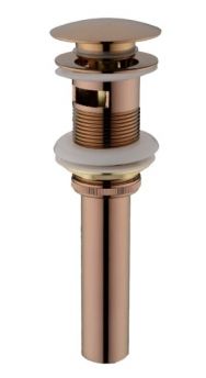 Pop-Up Drains with Overflow Hole Champagne Bronze Big Cap