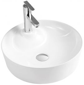 Ceramic round vessel  sink 17 1/5"D x 5 1/5"H