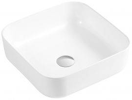 Ceramic square vessel  sink 15 1/5"W x 5 1/2"H x 15 1/5"D