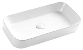 Ceramic rectangular vessel  sink 22 2/5"W x 4 7/10"H x 15 2/5"D