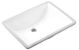 Ceramic square undermount sink 20 1/4"L x 15 1/8"W x 7 1/2"H
